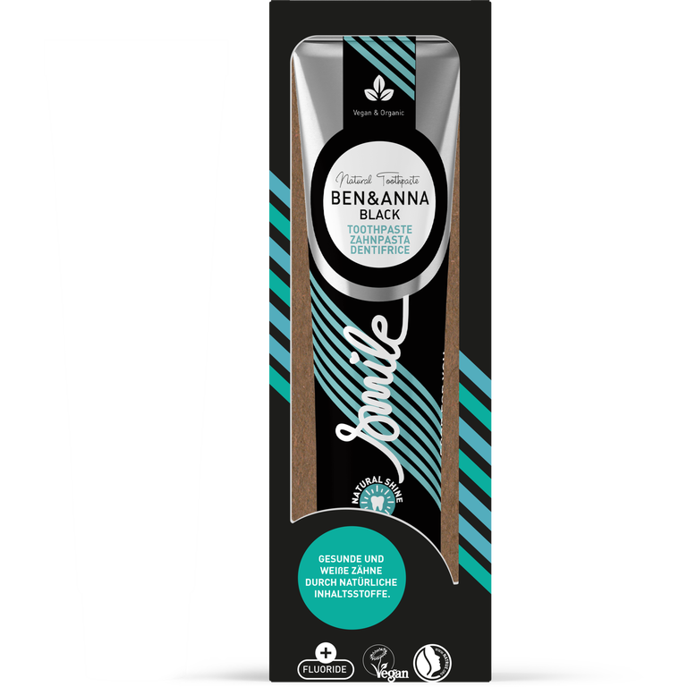 Ben & Anna | Οδοντόκρεμα Black με φθόριο, 75ml