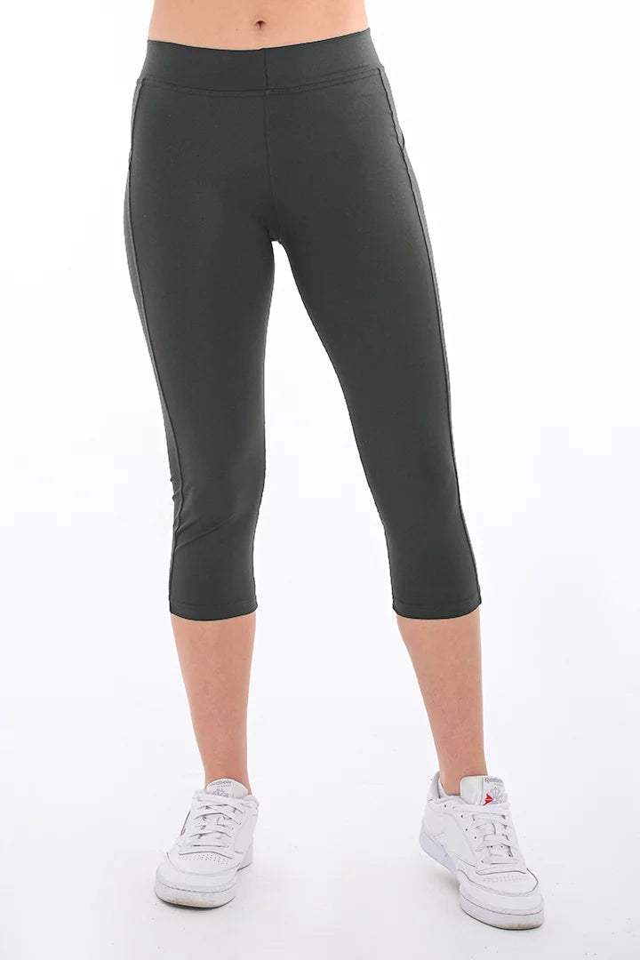 Bodymove Γυναικείο Κάπρι Κολάν Dry Fit με Ζωνάκι