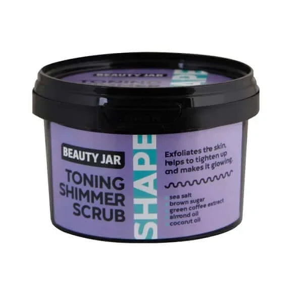 Beauty Jar SHAPE “TONING SHIMMER SCRUB” Scrub Τόνωσης Mε Shimmer Κατά Της Κυτταρίτιδας 360g