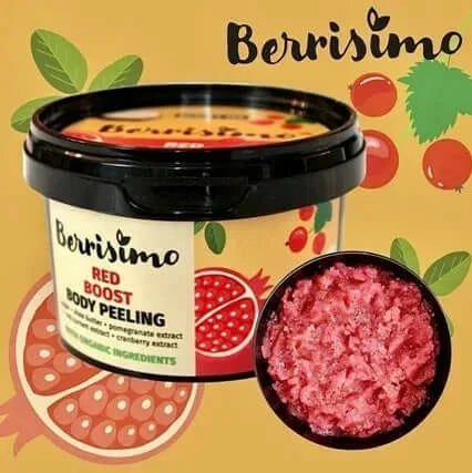 Beauty Jar Berrisimo “Red Boost” Απολεπιστικό Scrub Σώματος 300g