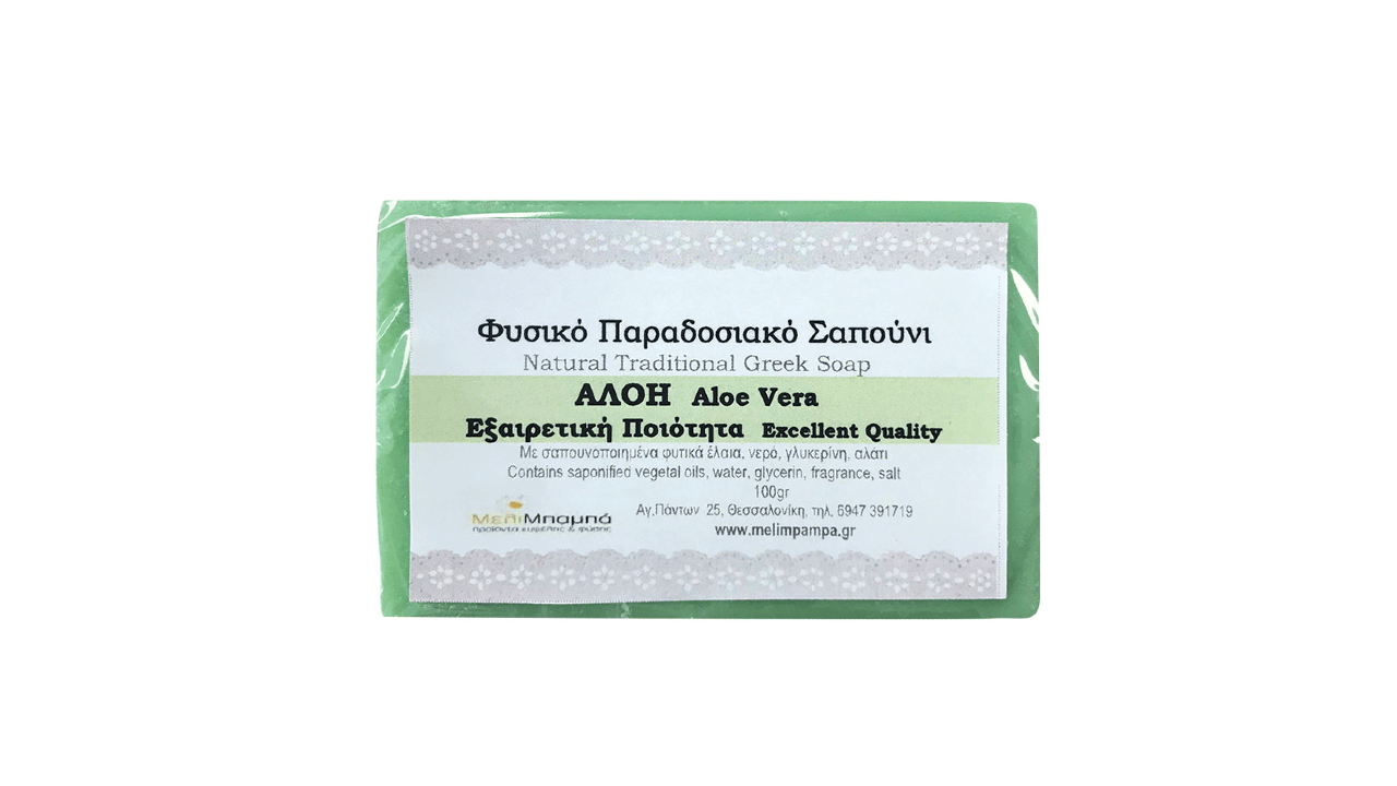 Αλόη Σαπούνι Φυσικό ΜελίΜπαμπά 100gr