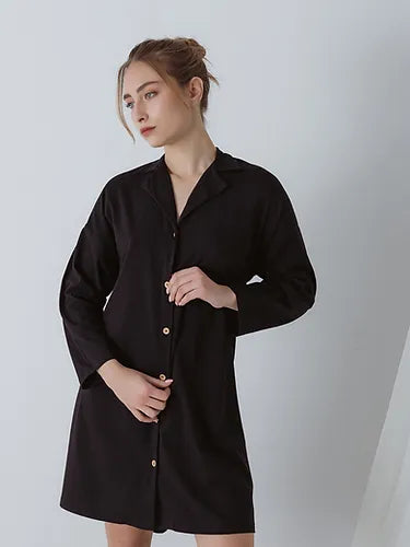 Long-sleeved Nightgown Oratia Organic Underwear