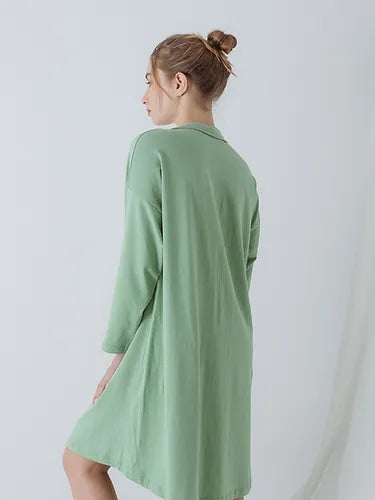 Long-sleeved Nightgown Oratia Organic Underwear