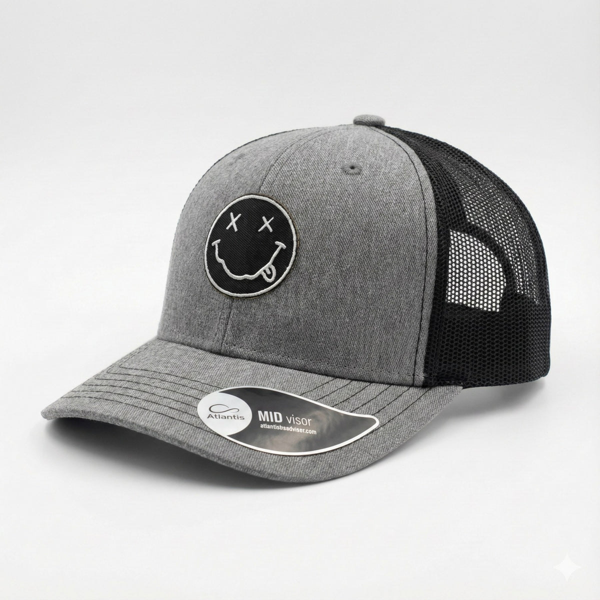 Nirvana Smile Caps Grey One Size Με Δίχτυ | Madfactory
