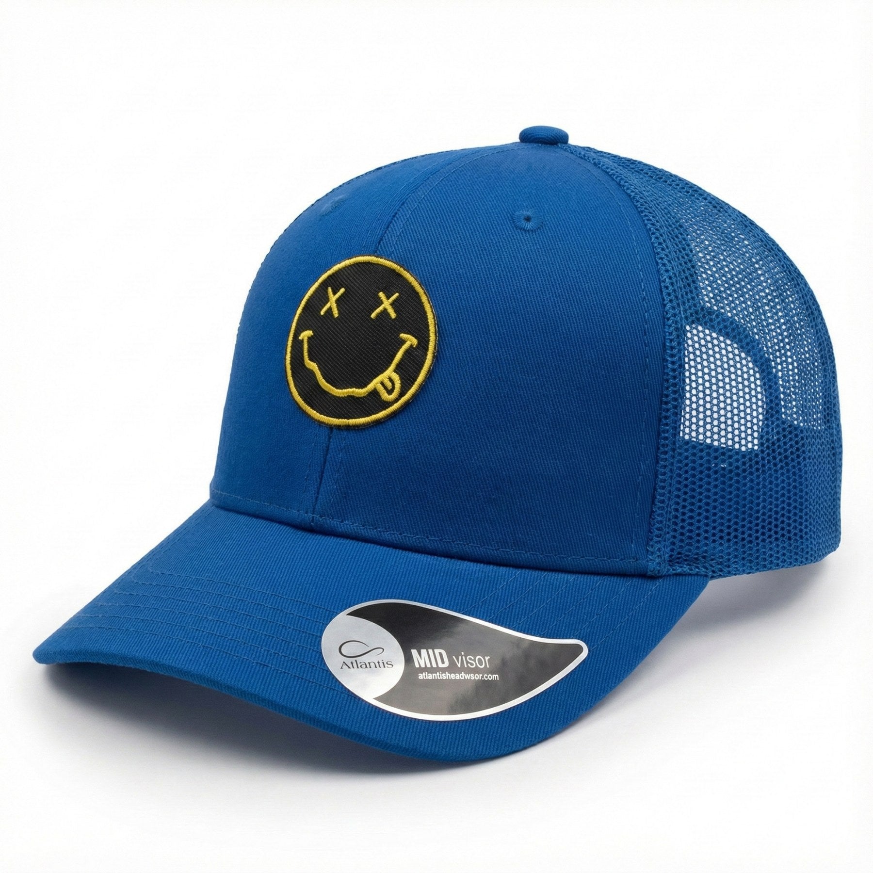 Nirvana Smile Caps Royal Blue One Size Με  Δίχτυ | Madfactory