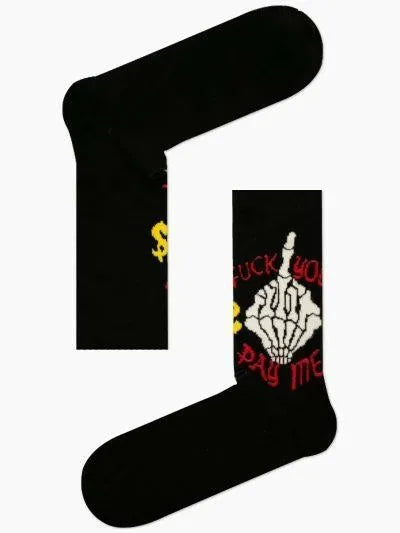 Unisex Κάλτσες Μαύρες “F*ck You, Pay Me”