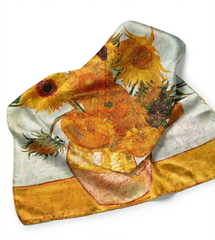 Φουλάρι Art Διπλής Όψης  Van Gogh "Sunflowers''