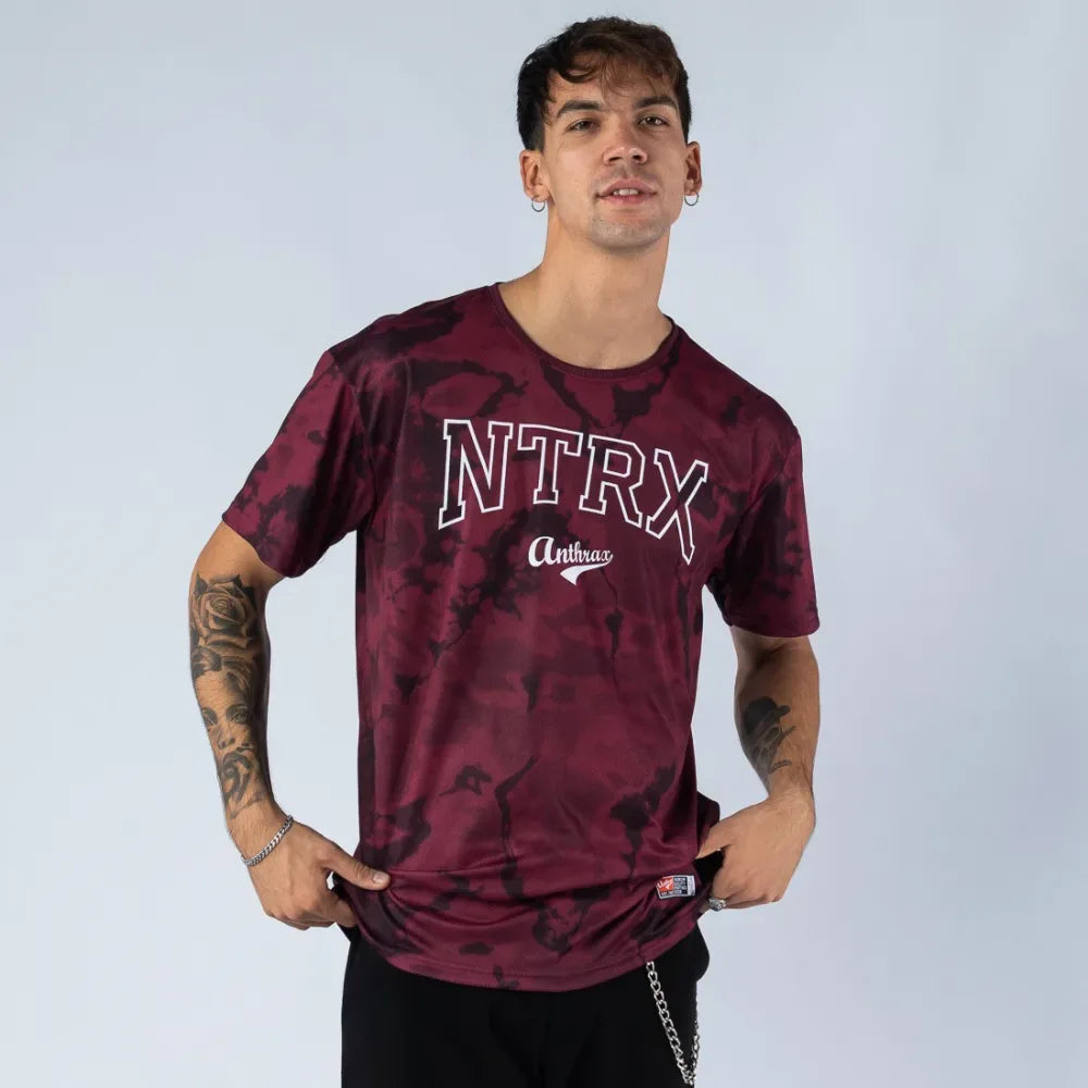 Ανδρικό Κοντομάνικο A-Unit - Maroon - Sport T-Shirt Anthrax Mashines