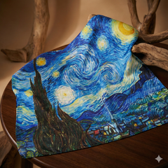 Φουλάρι Art Διπλής Όψης  Van Gogh "Starry Night''