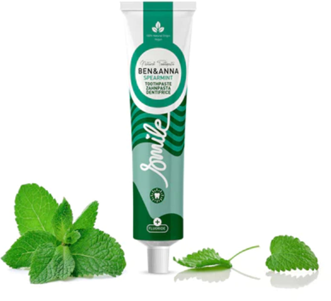 Ben & Anna | Οδοντόκρεμα Spearmint με φθόριο, 75ml