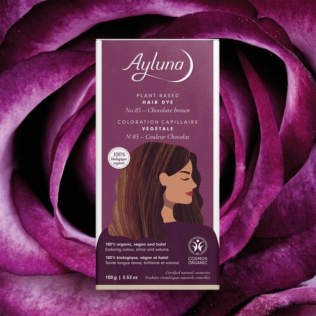 Ayluna 100% Βιολογική Βαφή Μαλλιών Chocolate Brown Nr85