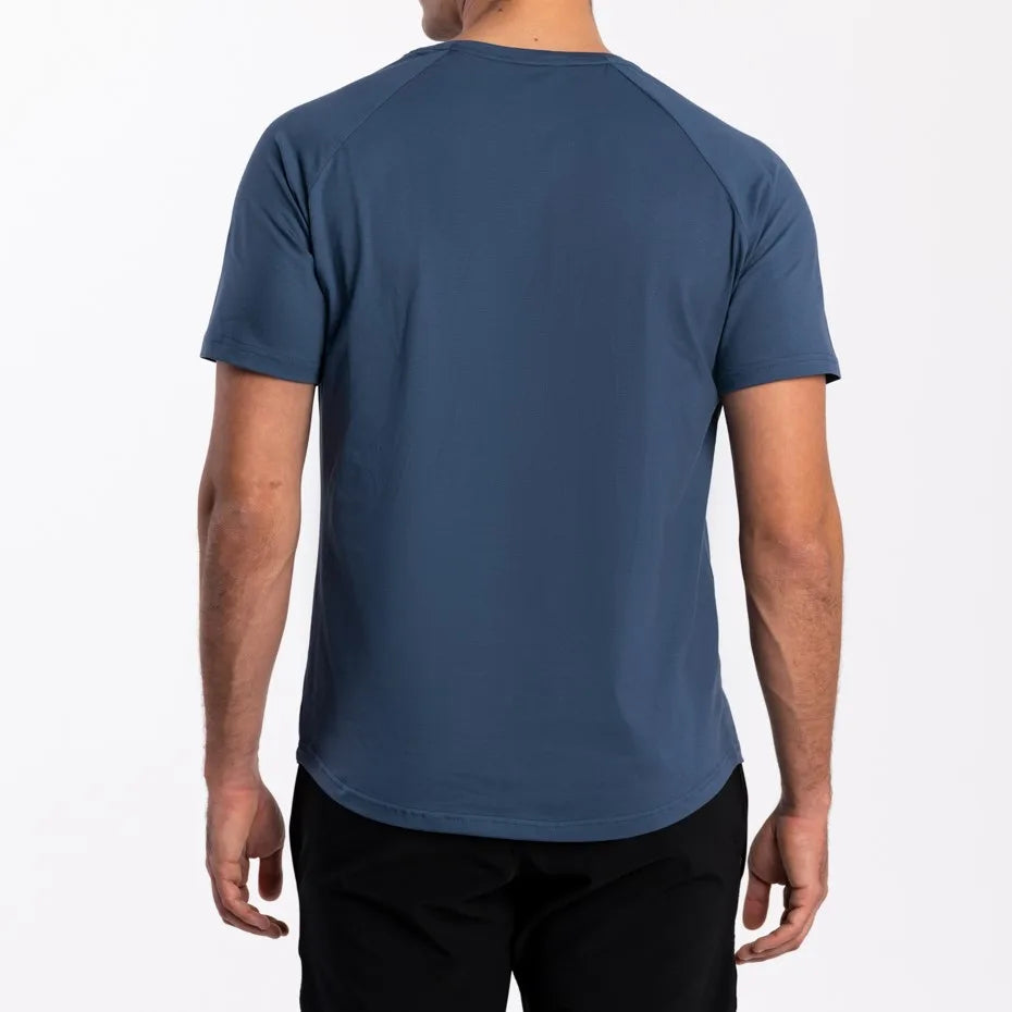 Ανδρικό Κοντομάνικο Premium Organic Cotton T-Shirt - Blue Anthrax Machines