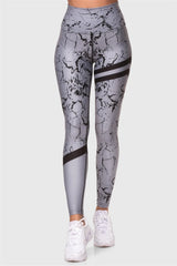Κολάν Push Up Fit Grey Marble Superstacy