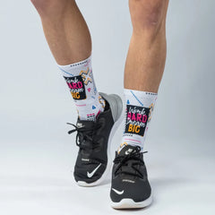 Dream Big Grey Sport Socks Anthrax Mashines