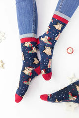 Χριστουγεννιάτικες Fashion Κάλτσες "John Frank" LION  - Christmas Edition
