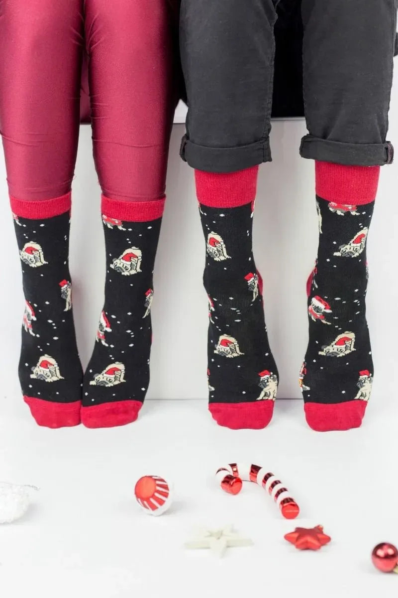 Χριστουγεννιάτικες Fashion Κάλτσες "John Frank" PUG  - Christmas Edition