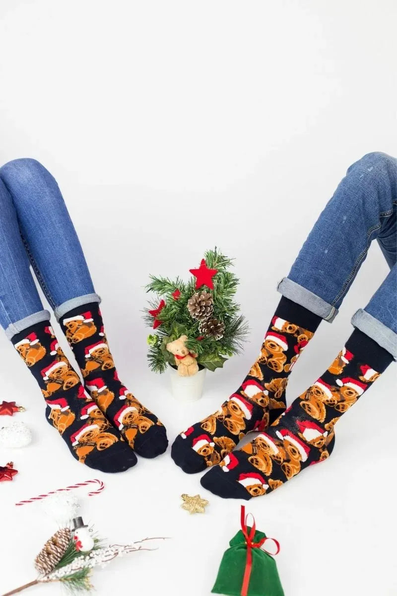Χριστουγεννιάτικες Fashion Κάλτσες "John Frank" TEDDY - Christmas Edition