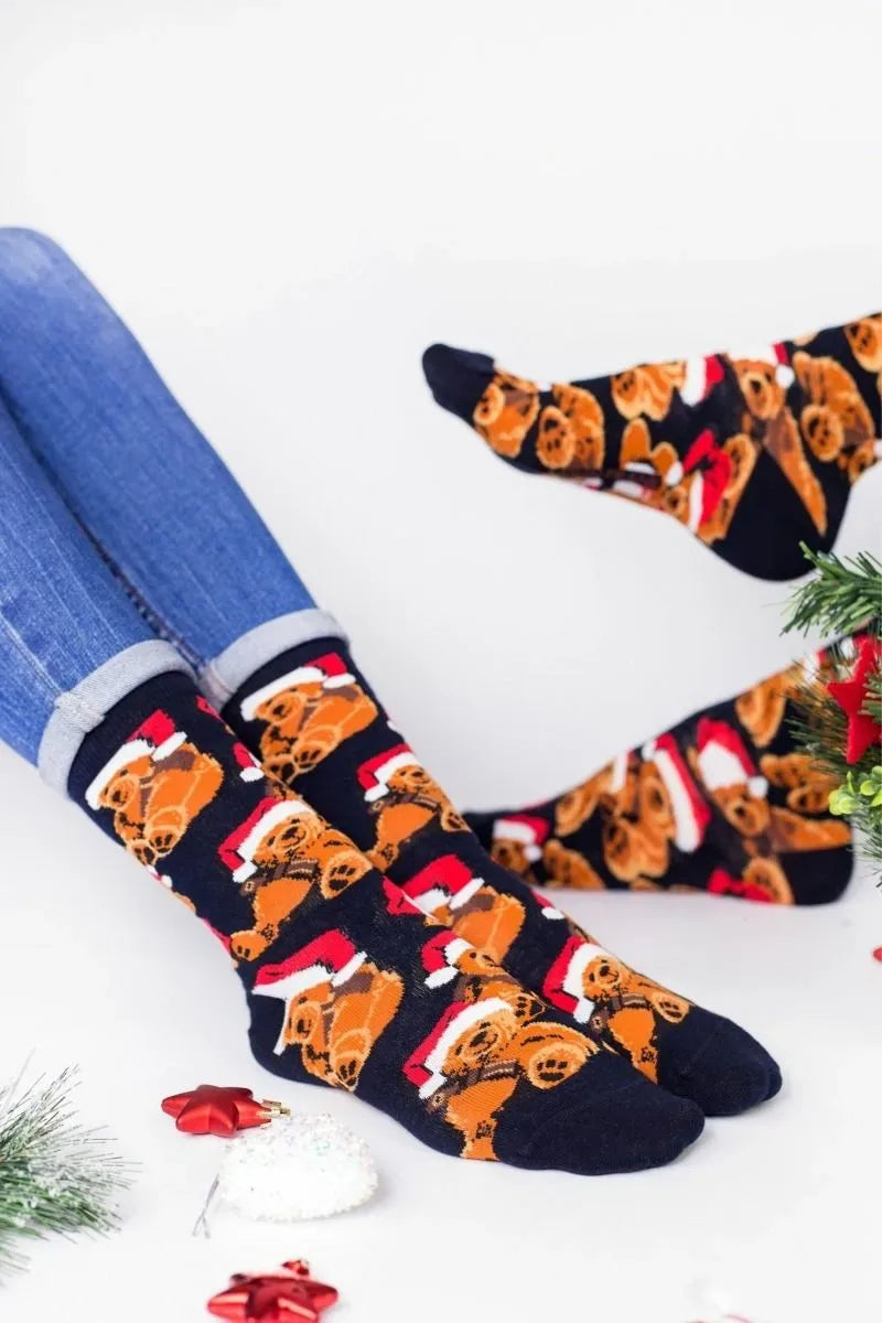 Χριστουγεννιάτικες Fashion Κάλτσες "John Frank" TEDDY - Christmas Edition