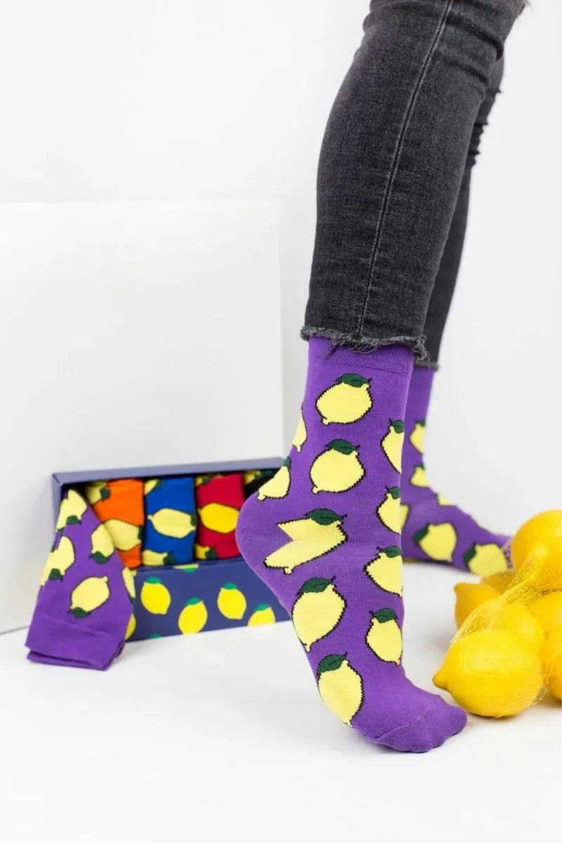 Fashion Κάλτσες "Livoni" LEMONS 5 Ζευγάρια