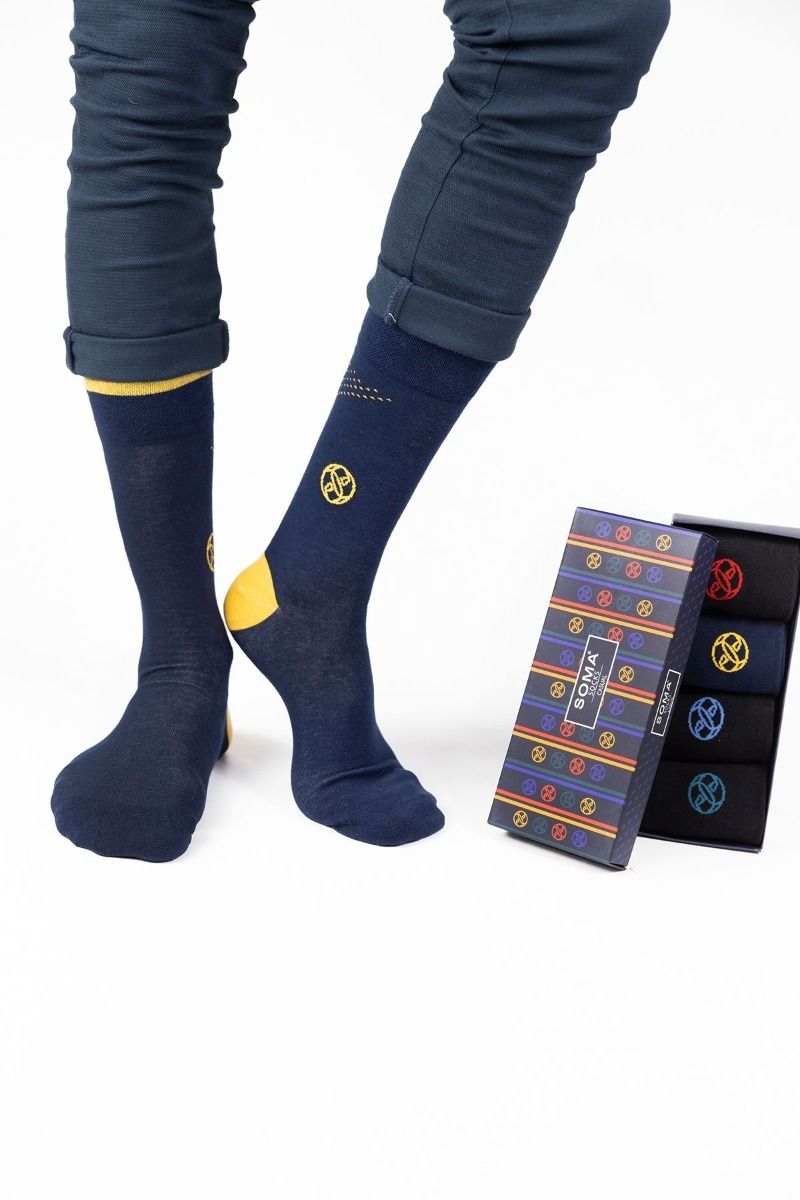 Ανδρικές Fashion Κάλτσες "SOMA" CASUAL 4 Ζευγάρια