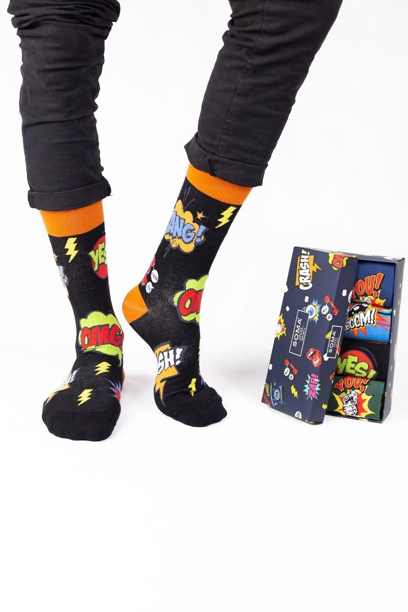 Fashion Κάλτσες "SOMA" POP ART II 4 Ζευγάρια