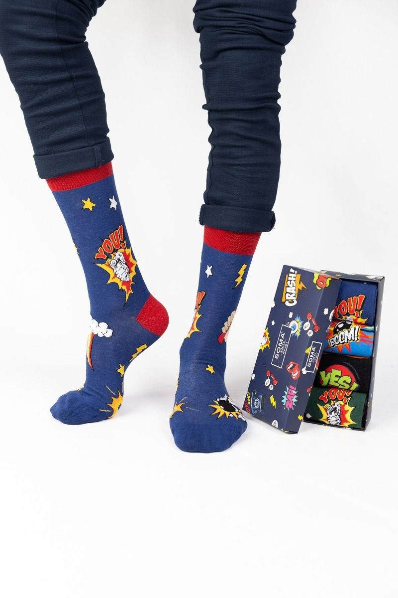 Fashion Κάλτσες "SOMA" POP ART II 4 Ζευγάρια