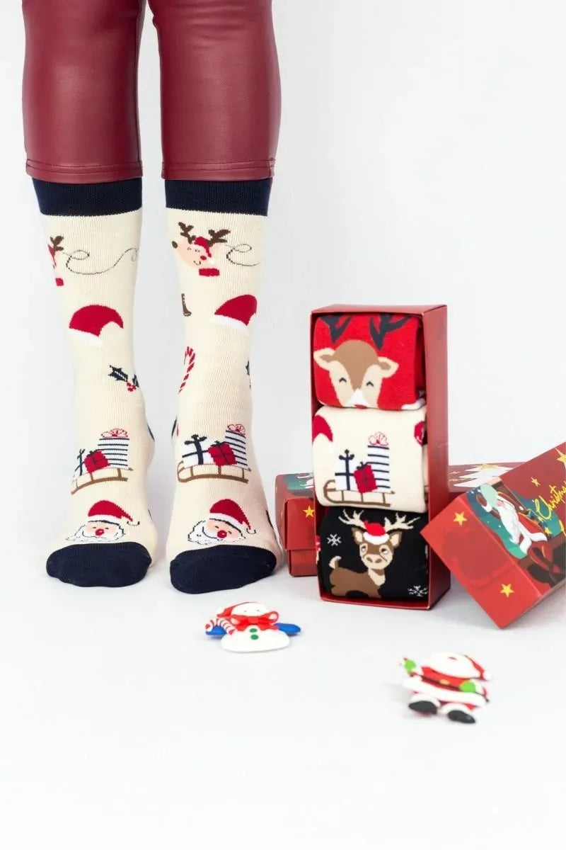 Unisex Fashion Κάλτσες "Soma Socks" OH DEER 3 ζευγάρια