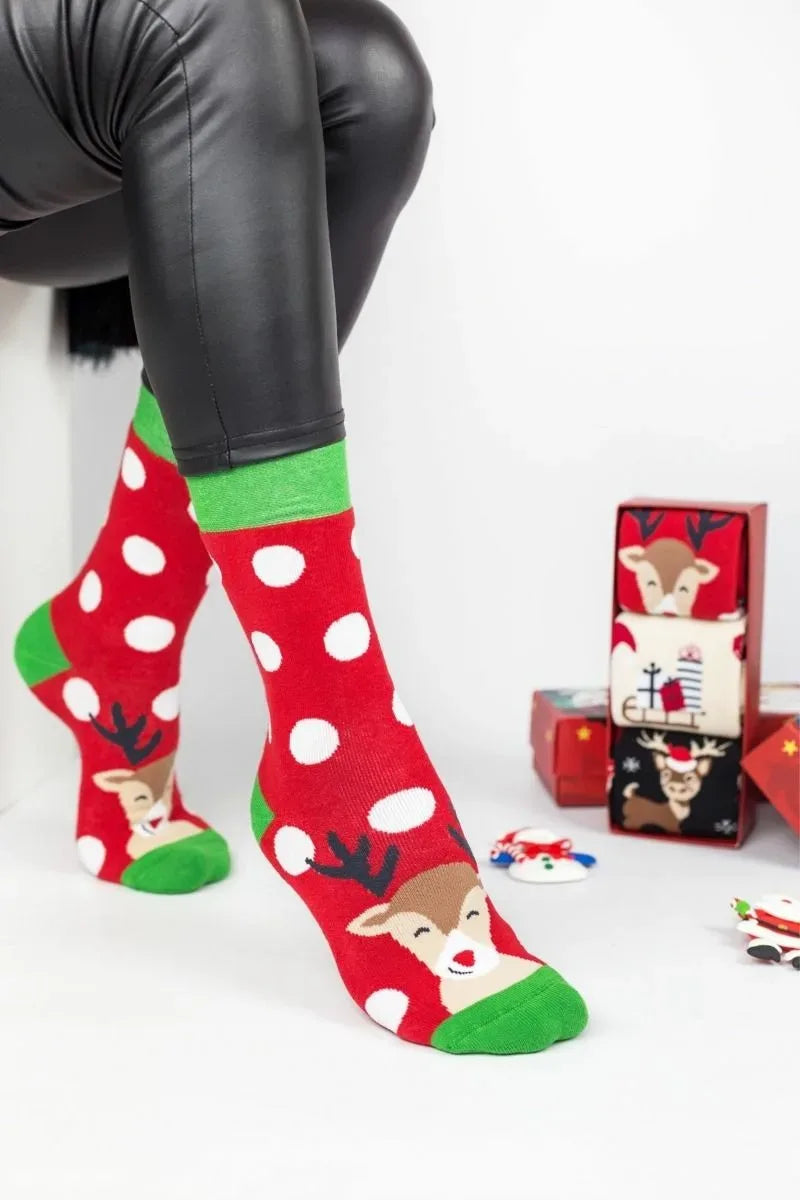 Unisex Fashion Κάλτσες "Soma Socks" OH DEER 3 ζευγάρια