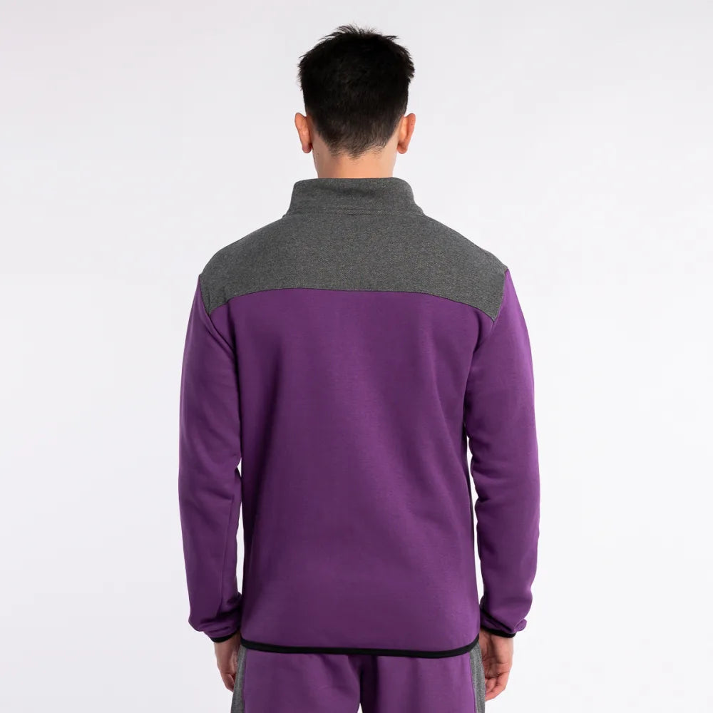 Hybrid Full-Zip Sweatshirt - Zayden - Purple Anthrax Mashines