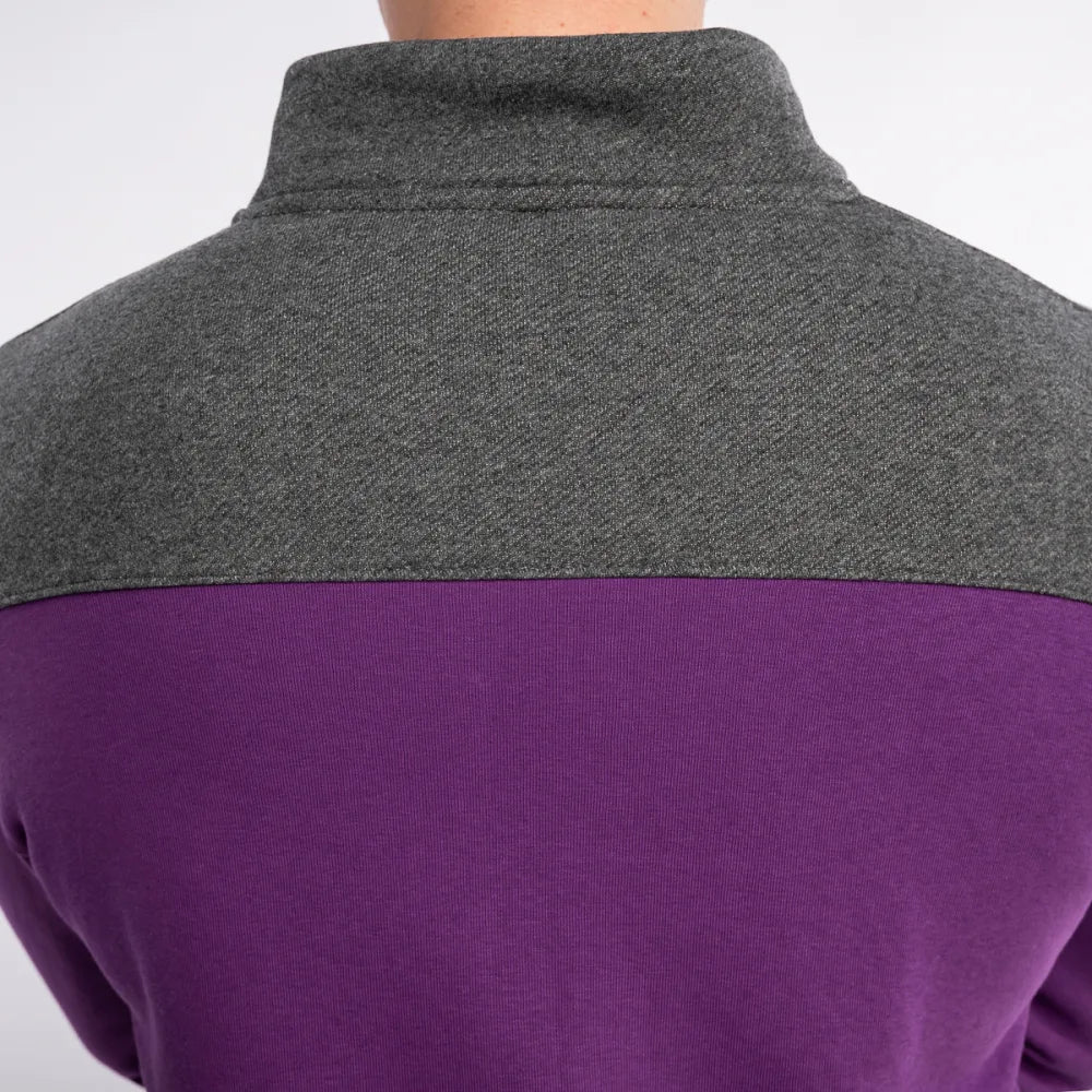 Hybrid Full-Zip Sweatshirt - Zayden - Purple Anthrax Mashines