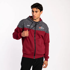 Hybrid Hoody - Maroon Anthrax Mashines