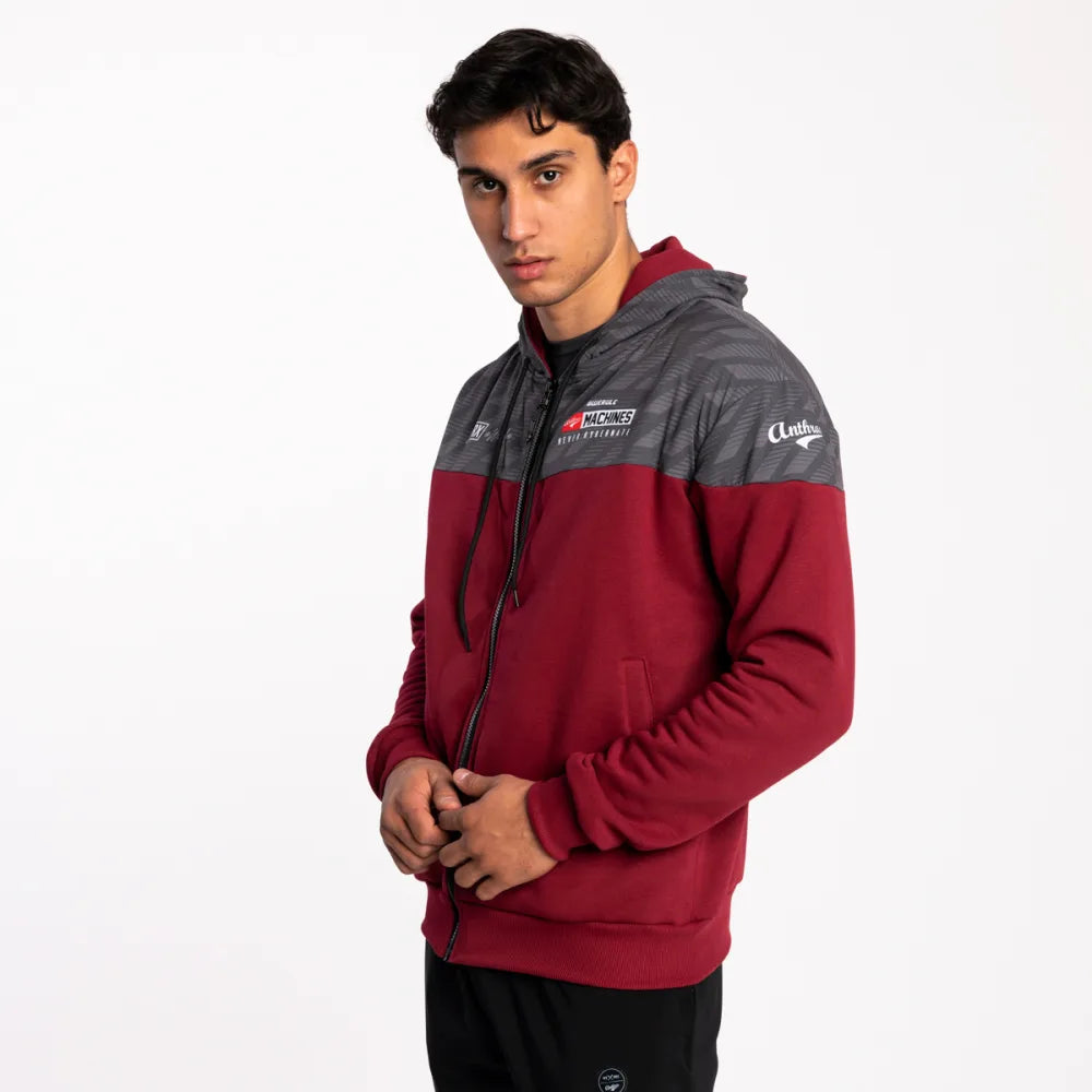 Hybrid Hoody - Maroon Anthrax Mashines