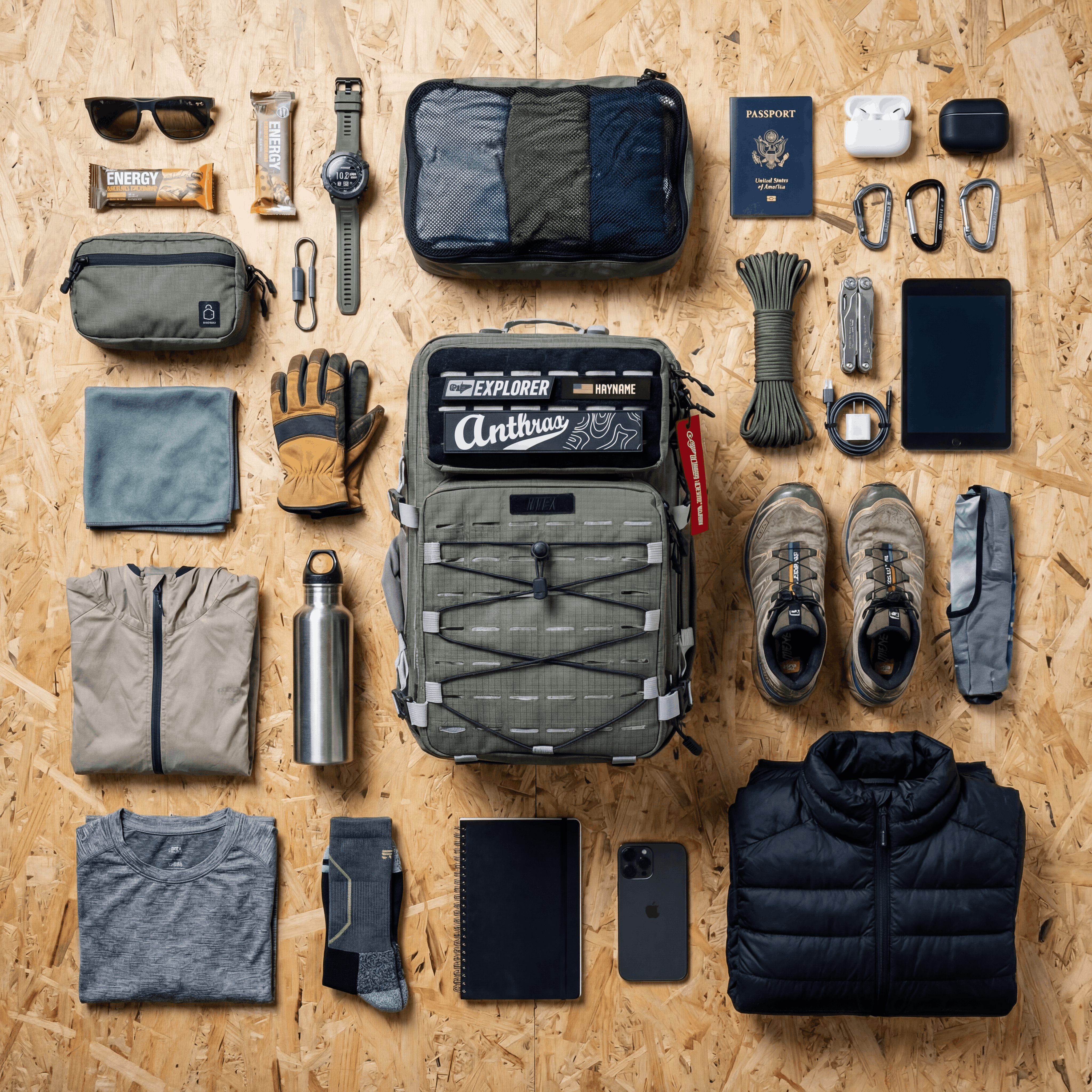 Itaca Backpack - Pro - Argos Deep Olive 45L Anthrax