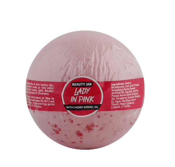 Beauty Jar Βόμβα Μπάνιου “LADY IN PINK” Bath Bomb 150gr