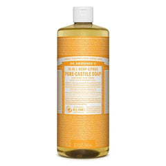 Αγνό Υγρό Σαπούνι Καστίλλης με Κίτρο Dr.Bronner's