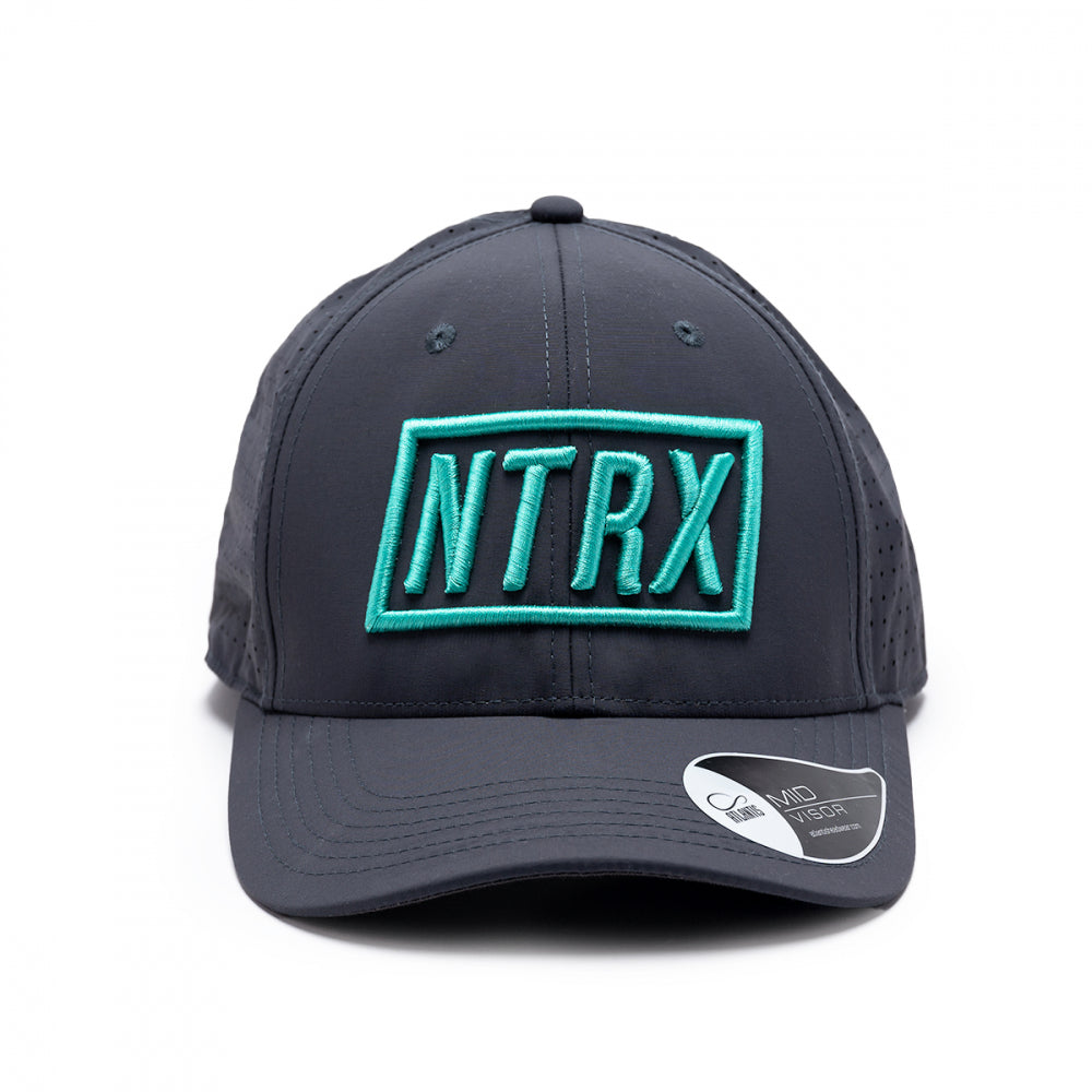 NTRX Sports Caps - Aqua Grey Peak Anthrax Machines