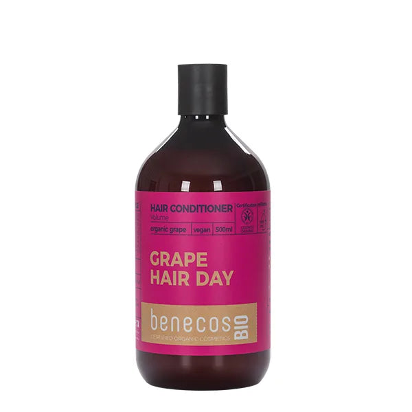 Μαλακτική Κρέμα Μαλλιών Για Όγκο Με Βιολογικό Σταφύλι «Grape hair day» Benecos Bio 500ml