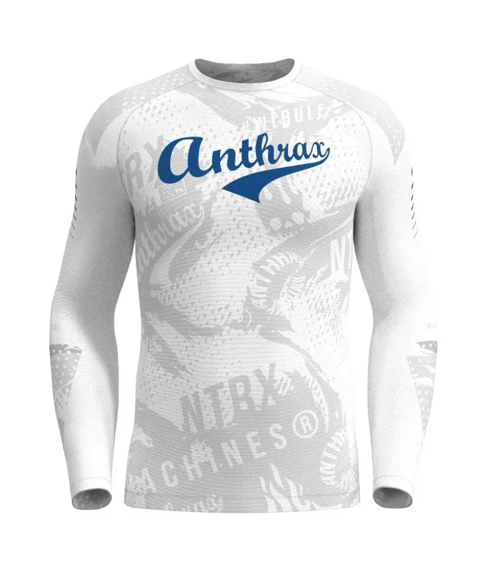 Αντηλιακή Μπλούζα Berserker White - Rashguard SPF50 + Anthrax Machines