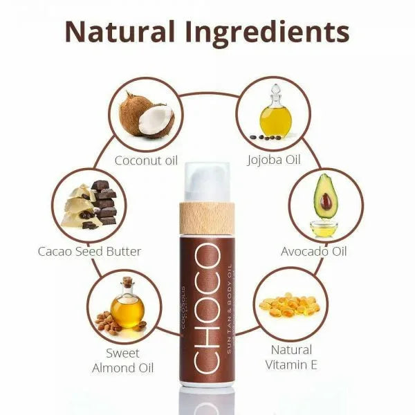 CHOCO Sun Tan & Body Oil για Γρήγορο & Έντονο Μαύρισμα Cocosolis 110ml