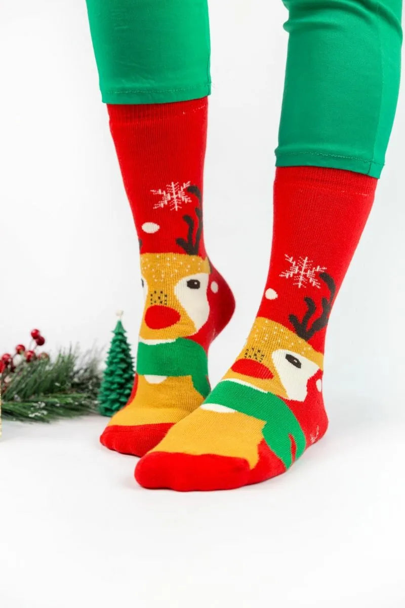 Unisex Christmas Κάλτσες FOX 3 ζευγάρια