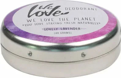 Βιολογικό Αποσμητικό tin Lovely Lavender με Λεβάντα We Love The Planet 48g
